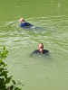 Tauchereinsatz am Weiher